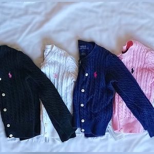 Polo Ralph Lauren Little Girls Cable-Knit Cotton Cardigan(s)